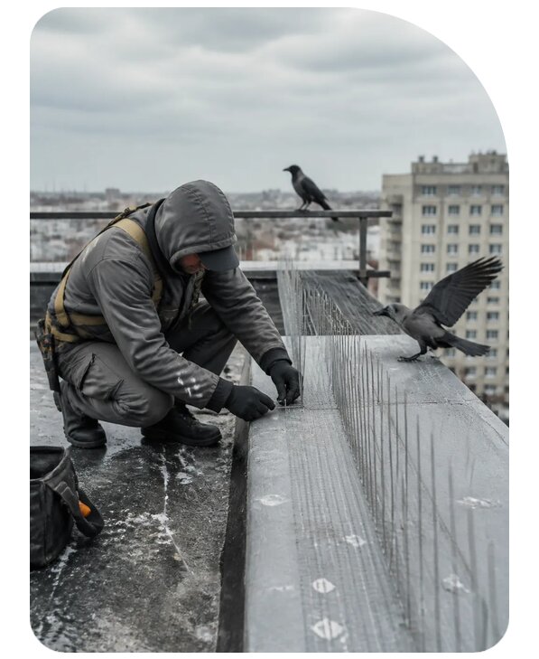 Защита от ворон под ключ в Тынде по цене от 5139 р. | Сенат-Тнд